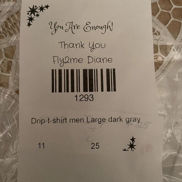 DRIP DRIP DRIP T-SHIRT MEN LARGE DARK GRAY BLUE YELLOW PINK - Picture 5 of 5